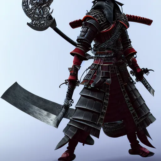 Image similar to Male Samurai Pirate, hd, intricate, bloodborne, 8k, digital art