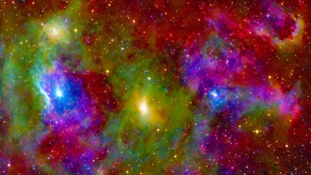 Image similar to ((((Hulk shape)))) made in the form of a (((nasa nebula photo))), James Webb telescope photo, photo