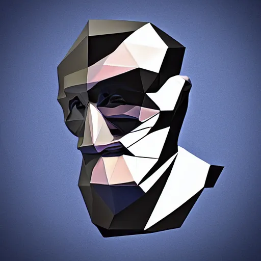 Image similar to low-poly terminator