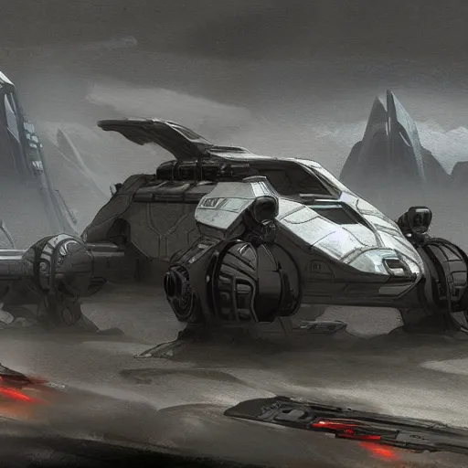 Image similar to concept art prometheus halo vehicles