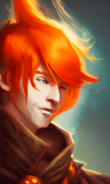 Prompt: orange haired bard, d & d, portrait, sharp focus, fantasy, digital art, concept art, dynamic lighting, epic composition, by emylie boivin 1. 0, rossdraws 2. 5