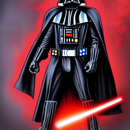 Image similar to darth vader in iron man armor