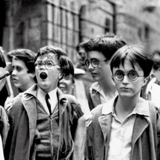 Prompt: photo of Harry Potter during the cuban revolution (1958)