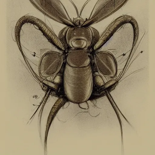 Image similar to portrait of crazy the mantis + mickey mouse chimera, symmetrical, by jean - baptiste monge