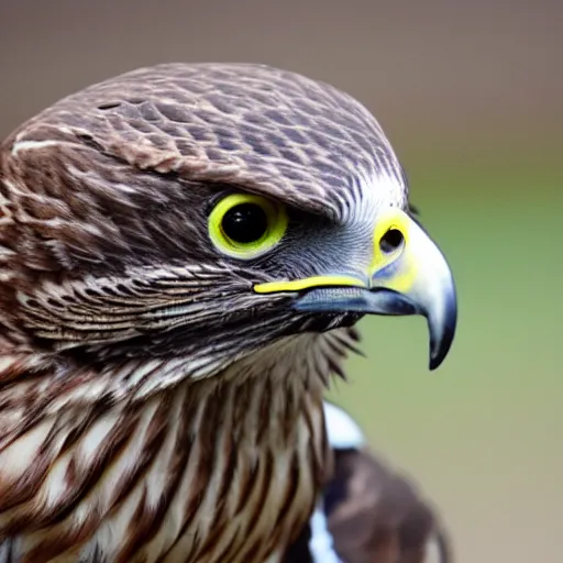 Prompt: hawk morphed with a rattlesnake, very detailed and intricate, snake and bird proportions, realistic, picture taken in zoo