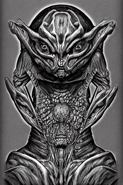 Image similar to mole humanoid figure monster, symmetrical, highly detailed, digital art, sharp focus, trending on art station, kentaro miura manga art style