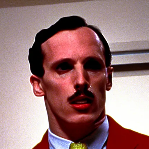 Prompt: Oswald Mosley in American Psycho (1999)