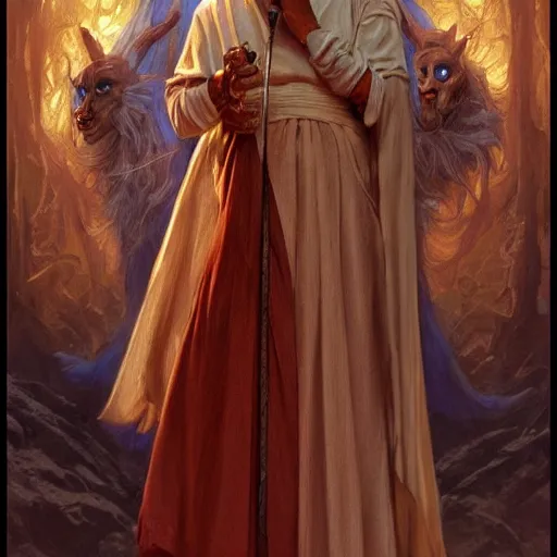 Prompt: Mother Teresa as a fantasy D&D character, art by Donato Giancola and Bayard Wu, digital art, trending on artstation, 4k