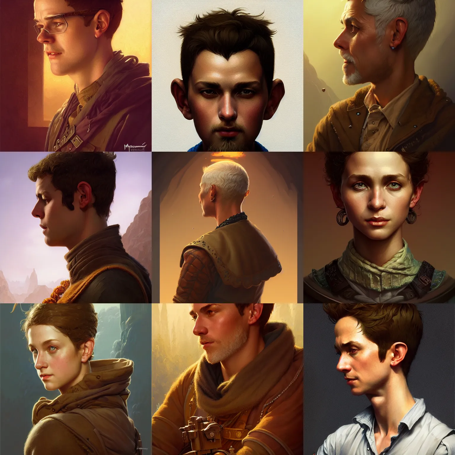 Prompt: rpg! profile! portrait on white background, intricate, highly detailed, digital painting, artstation, concept art, smooth, sharp focus, illustration, art by norman rockwell emiliano ponzi andrey remnev yoann lossel aaron jasinski, 8 k