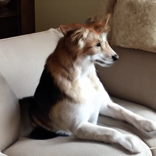 Image similar to older handsome lord richard is sitting gracefully on a sofa