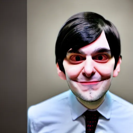 Image similar to cute looking martin shkreli cosplaying a girl with cat ears