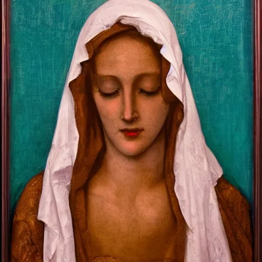 Image similar to veiled virgin