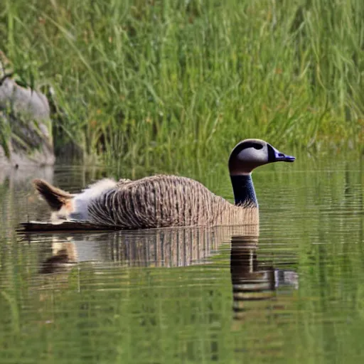 Image similar to four legged canadian goose