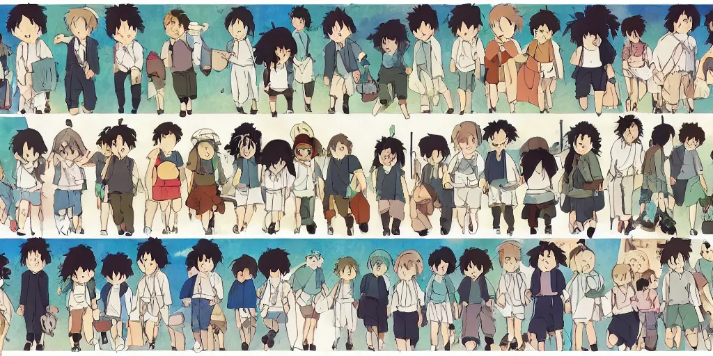 Image similar to adhd, in the style of studio ghibli