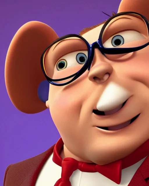 Prompt: headshot of john lasseter as a pixar character