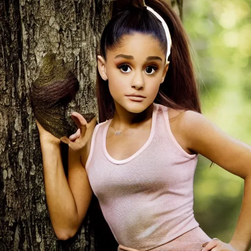 Image similar to Portrait of Ariana Grande doing Dora The Explorer cosplay, 35mm photograph by annie leibovitz