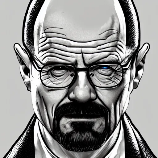 Image similar to Walter White drawn in the league of legends character splash art, digital art, trending on artstation, behance