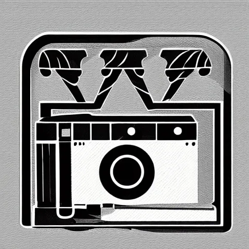 Image similar to a illustration of a icon in the shape of camera