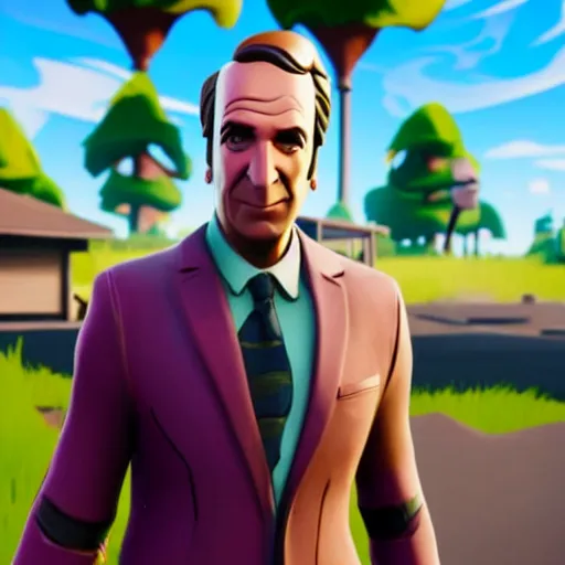 Image similar to Saul Goodman in fortnite