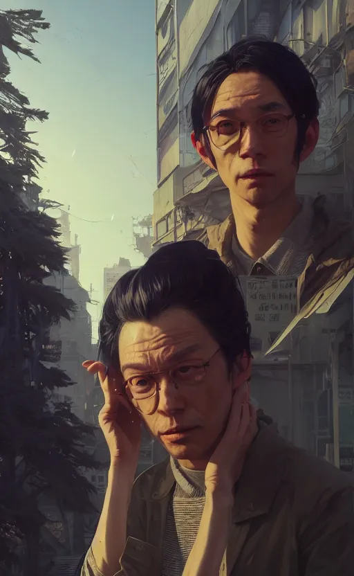 Image similar to highly detailed portrait of nakano nino in gta v, stephen bliss, unreal engine, fantasy art by greg rutkowski, loish, rhads, ferdinand knab, makoto shinkai and lois van baarle, ilya kuvshinov, rossdraws, tom bagshaw, global illumination, radiant light, detailed and intricate environment