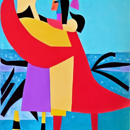 Image similar to art by Mary Blair