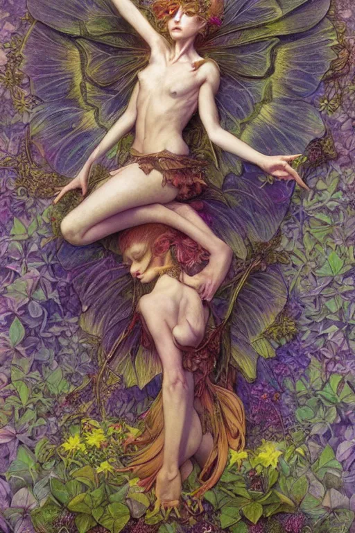 Prompt: a faerie, symmetry, vivid color, detailed, by jean - baptiste monge and maxfield parrish and artgerm