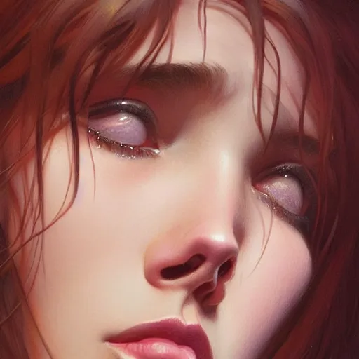 Prompt: ultra realistic illustration, bella thorne crying, intricate, elegant, highly detailed, digital painting, artstation, concept art, smooth, sharp focus, illustration, art by artgerm and greg rutkowski and alphonse mucha