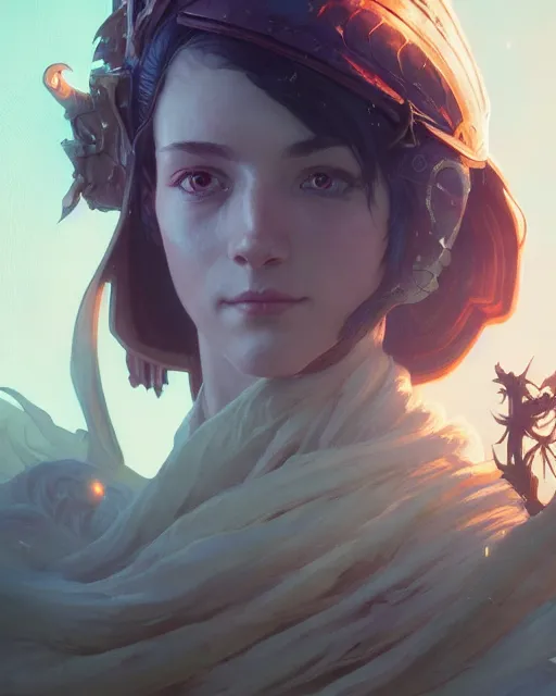 Prompt: highly detailed vfx portrait of a fantasy maigc knight, stephen bliss, unreal engine, greg rutkowski, loish, rhads, beeple, makoto shinkai and lois van baarle, ilya kuvshinov, rossdraws, tom bagshaw, alphonse mucha, global illumination, detailed and intricate environment