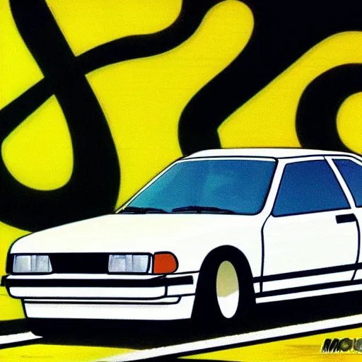 Image similar to moskwic initial d, anime art