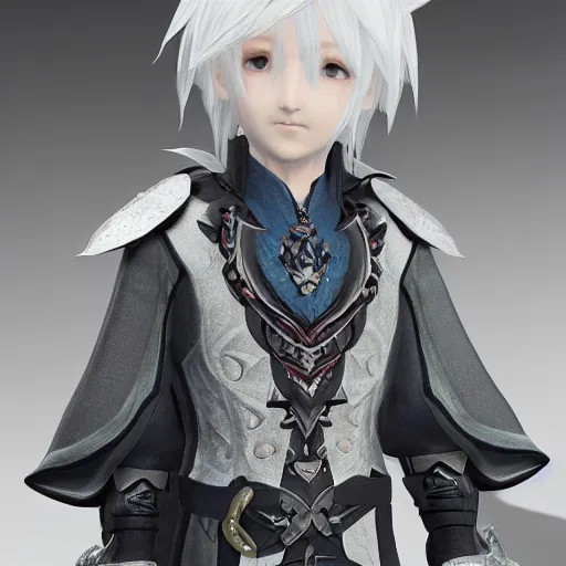 alphinaud, portrait from final fantasy, studio lighting | Stable ...