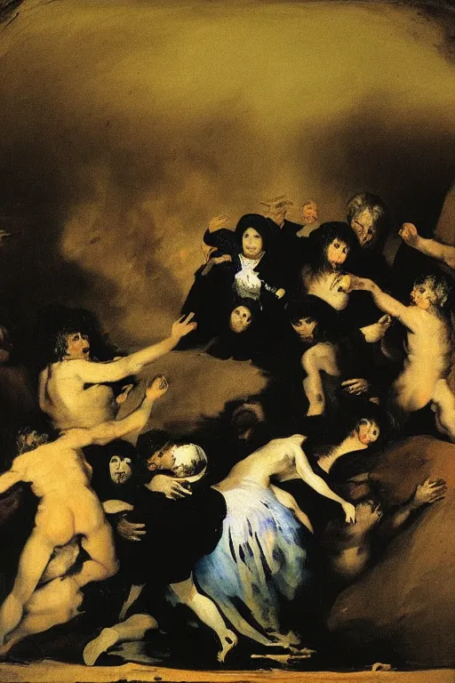 Prompt: Goya painting the 21st century