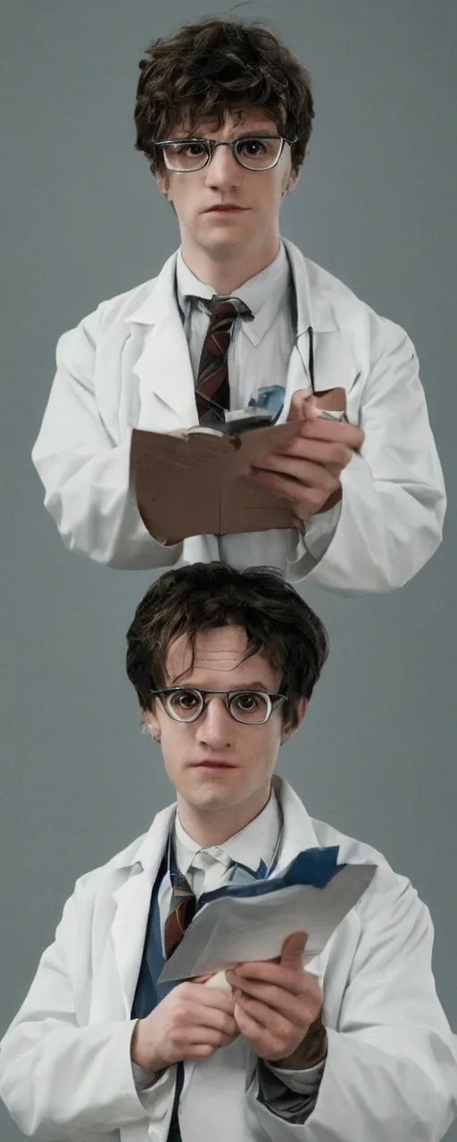 Image similar to portrait of harry porter as an scientist, high quality, 8 k uhd