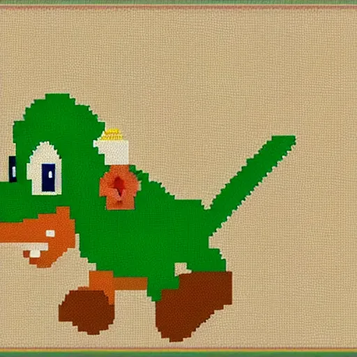 Image similar to yoshi from super mario world