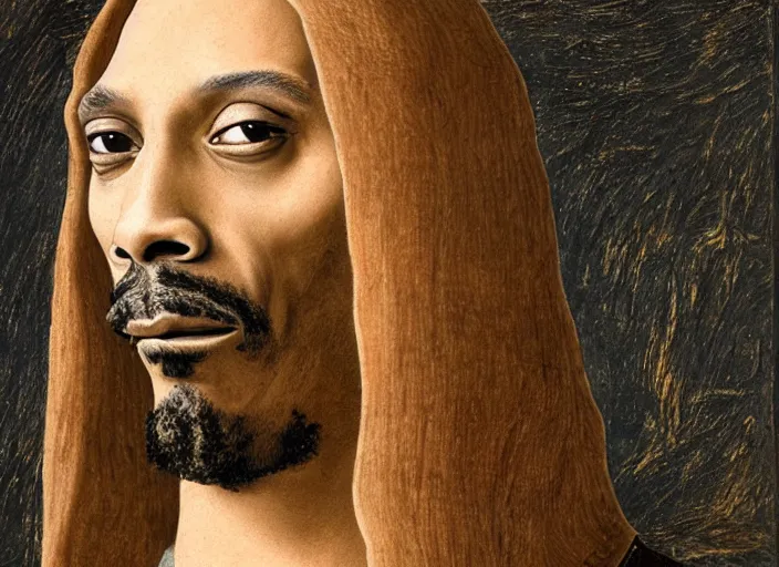 Image similar to a very high resolution image from a new movie, snoop dogg. drawn by leonardo da vinci. mountains, directed by wes anderson