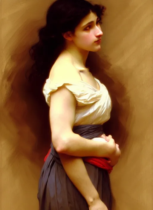 Image similar to most beautiful thing in the world by william - adolphe bouguereau, john singer sargent, digital painting, artstation, concept art, smooth, sharp focus, warm lighting,