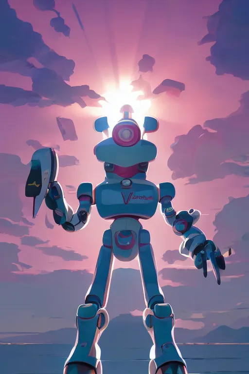 Image similar to metabots medabots medarotto medarot robot minimalist comics, behance hd by jesper ejsing, by rhads, makoto shinkai and lois van baarle, ilya kuvshinov, rossdraws global illumination ray tracing hdr radiating a glowing aura