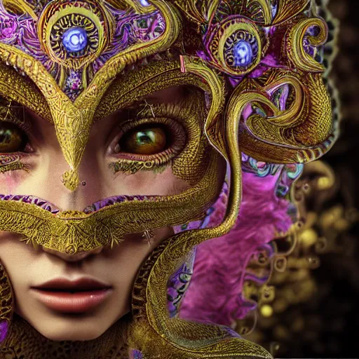 Image similar to wonderful princess of fractals and patterns, beautiful face, hyper detailed, background intricate and detailed, ornate 8 k gorgeous intricate detailed, octane render