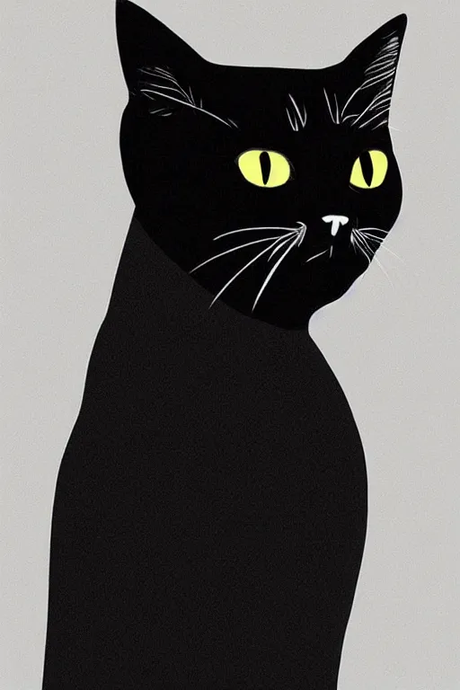 Image similar to a black cat wearing a tuxedo, portait, photo, profile, picture, hyperrealistic, concept art, digital art