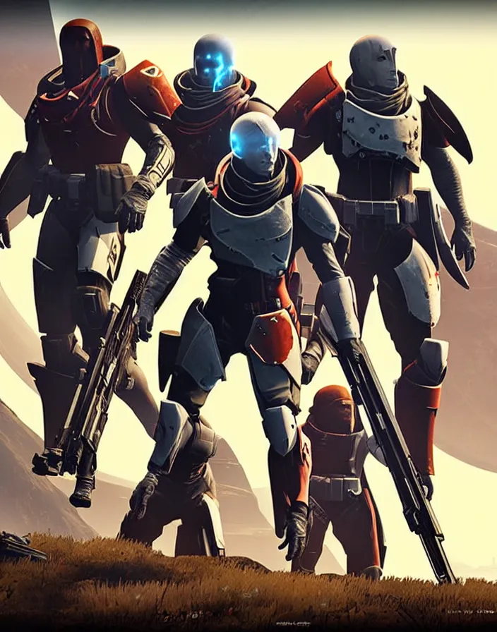 Image similar to poster for destiny 3 by bungie