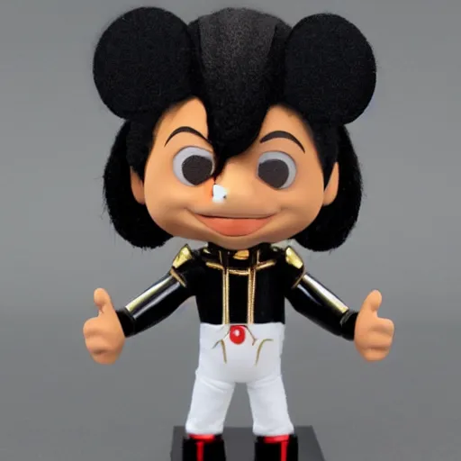 Prompt: single black face michael jackson, michael jackson, black panther, michael jackson, michael jackson, michael jackson, michael jackson, michael jackson, ( ( ( mickey mouse ) ) ), nendroid, malti klarwein style