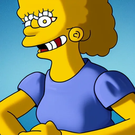 Image similar to stunning award winning hyperrealistic hdr 8 k highly detailed portrait photo of lisa simpson as a real human