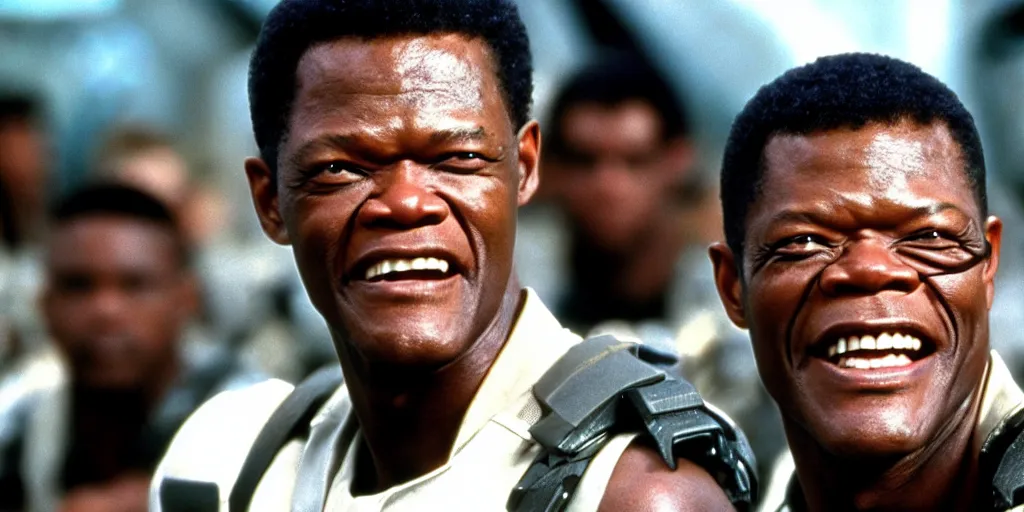 Image similar to samuel jackson in starship troopers