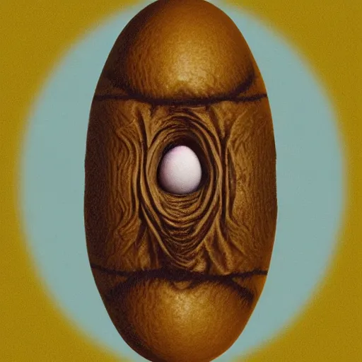 Image similar to ceaseless watcher, turn your gaze upon this wretched egg, horror, photograph