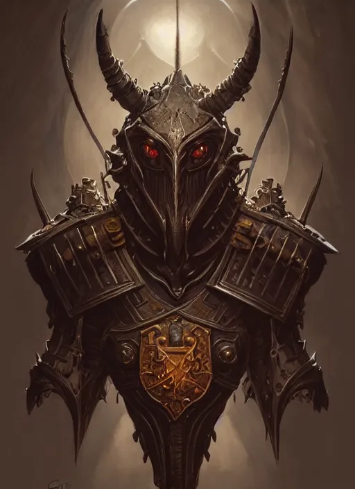 Prompt: a detailed bust knight in flesh, demonic, demon, symmetry, symmetrical, by greg rutkowski and justin gerard, digital art, monstrous, art nouveau, baroque style, realistic painting, very detailed, fantasy, dnd, character design, top down lighting, trending on artstation