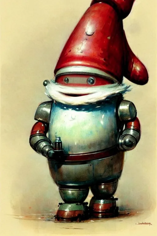 Image similar to ( ( ( ( ( 1 9 5 0 s robot knome very fat. muted colors. ) ) ) ) ) by jean - baptiste monge!!!!!!!!!!!!!!!!!!!!!!!!!!!!!!