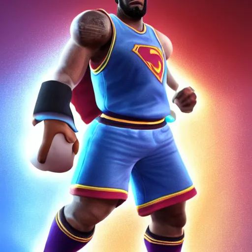 Prompt: 3 d render of lebron james as a super smash bros. character, white background, intricate high quality textures, cartoonish render, impressive lighting techniques, highly detailed, cinematic lighting, dramatic posing, 8 k quality, dramatic rim lighting, high quality