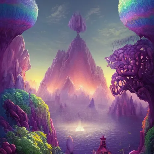 a beautiful fantasy dream world, trending on