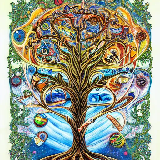 The Tree of Life” Colored Pencil Artwork – Wall of Wonders