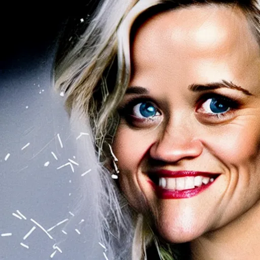 Image similar to a pile of rice double exposure reece witherspoon face