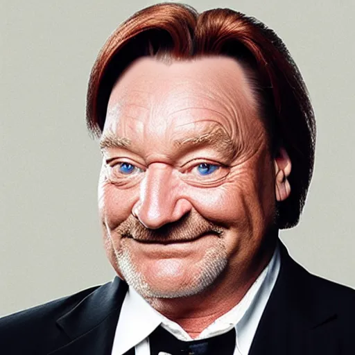 Prompt: stephen root pretending to be phil hartman